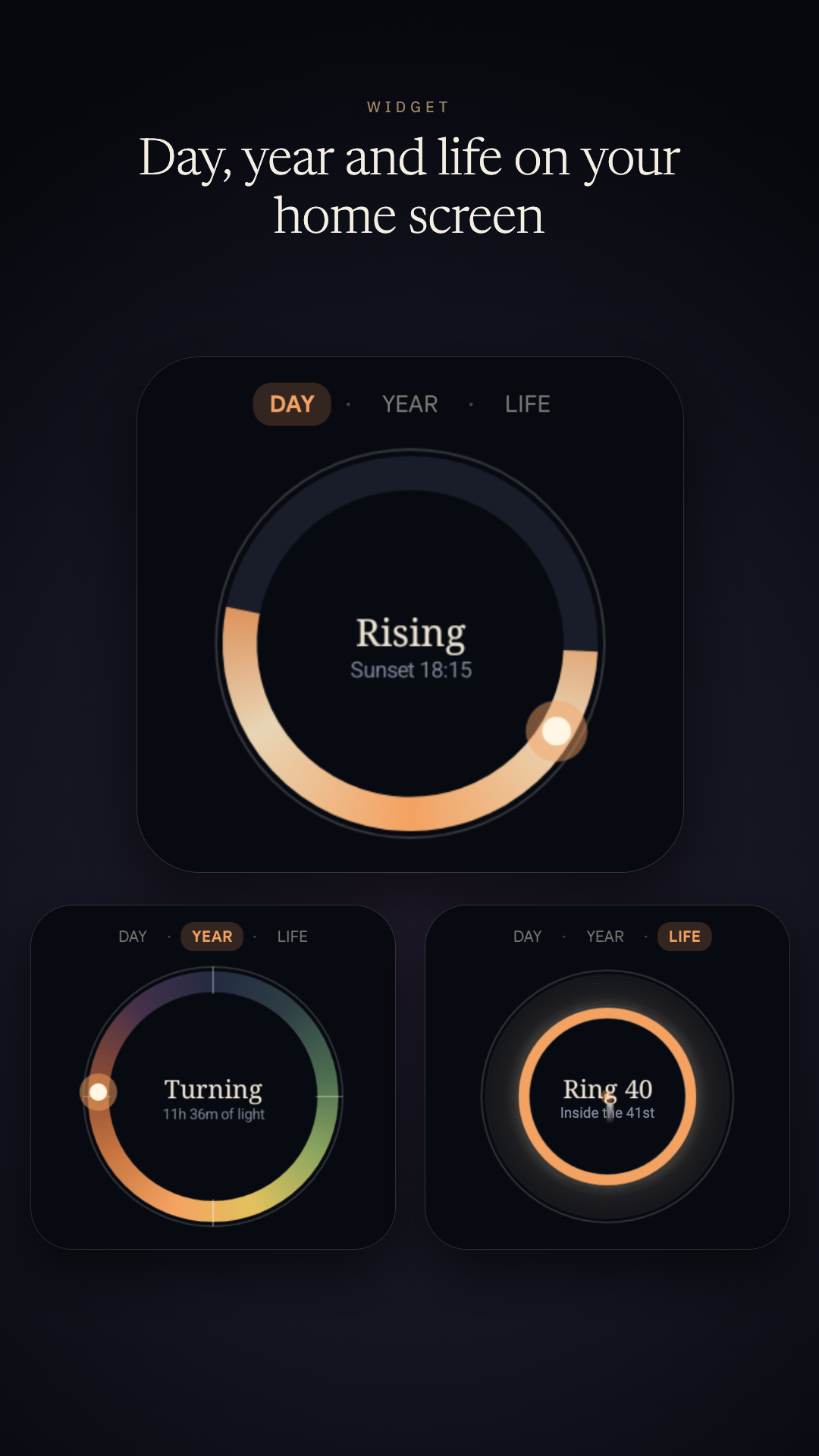 4x2 Luminous Glance Widget